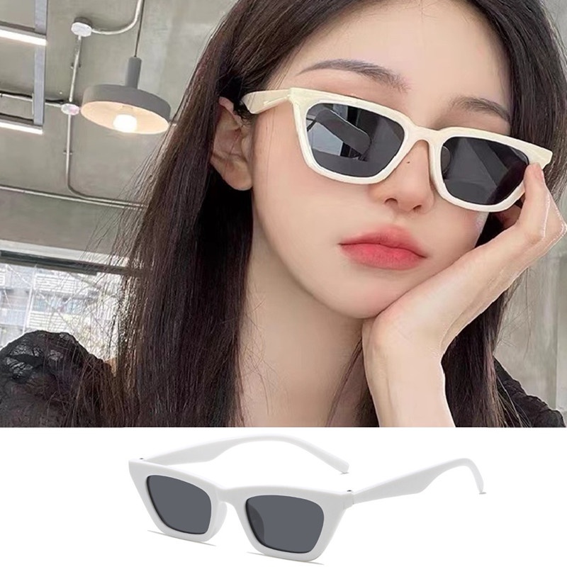 Ahellogirl Kính Mát Gọng Mắt Mèo Phong Cách Âu Mỹ Cổ Điển Thời Trang