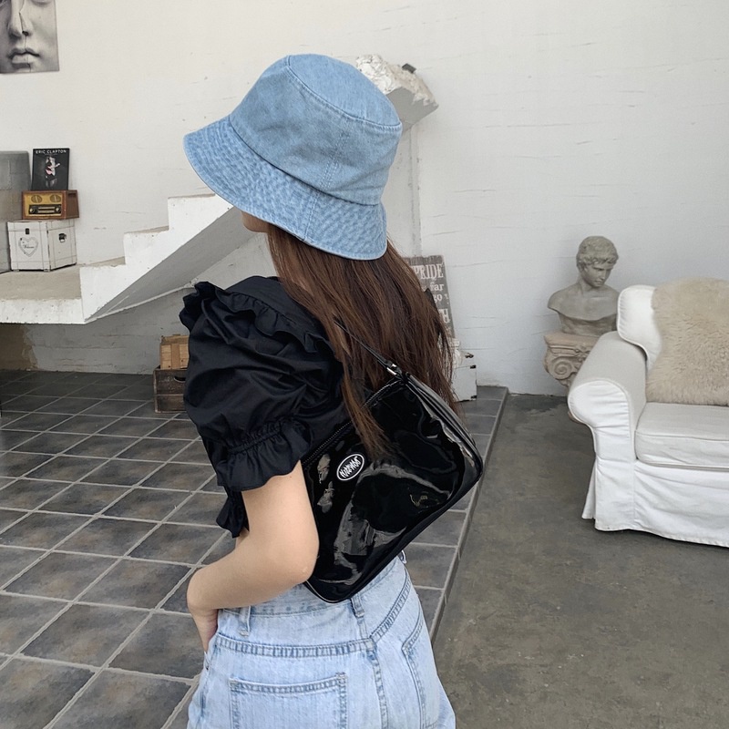 Mũ xô denim chất lượng cao mũ chống nắng thời trang