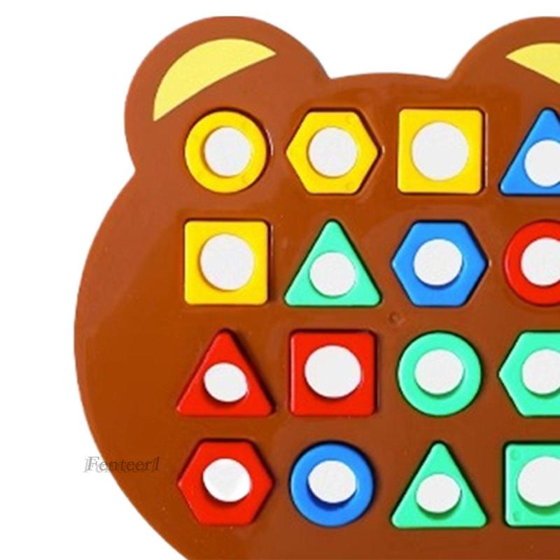 Bộ Đồ Chơi Ghép Hình Học Giải Đố Thú Vị Cho Bé