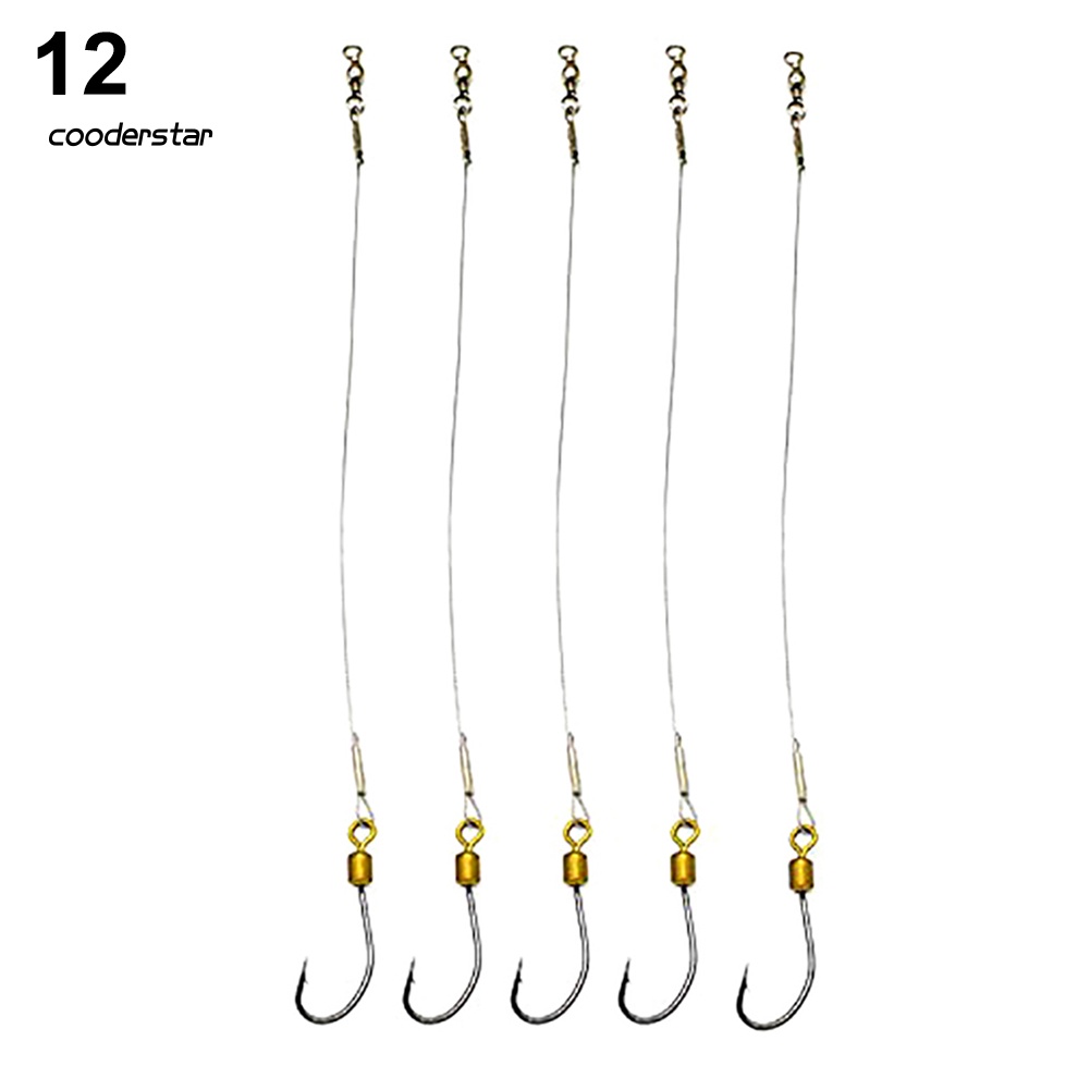 Set 5 Dây Móc Câu Cá Bằng Thép Không Gỉ