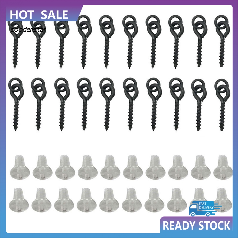 Bộ 20 Vòng Chặn Mồi Câu Cá Kèm 20 Ốc Vít