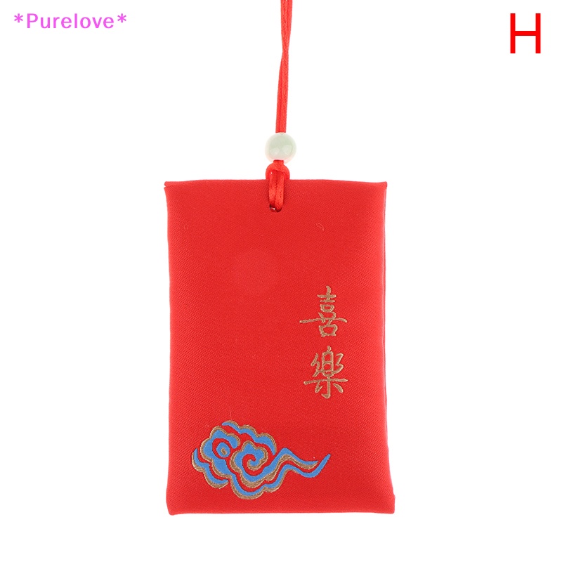 Túi Cầu Nguyện May Mắn Thêu Họa Tiết Xinh Xắn Trang Trí Xe Hơi Mới