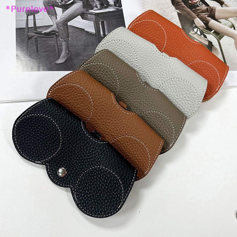 Túi Da PU Đựng Mắt Kính Thiết Kế Đơn Giản Dễ Thương Mới