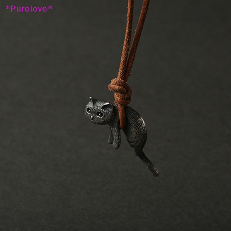 Vòng Cổ Choker Dây Thừng Mặt Mèo Phong Cách Gothic Dễ Thương Mới