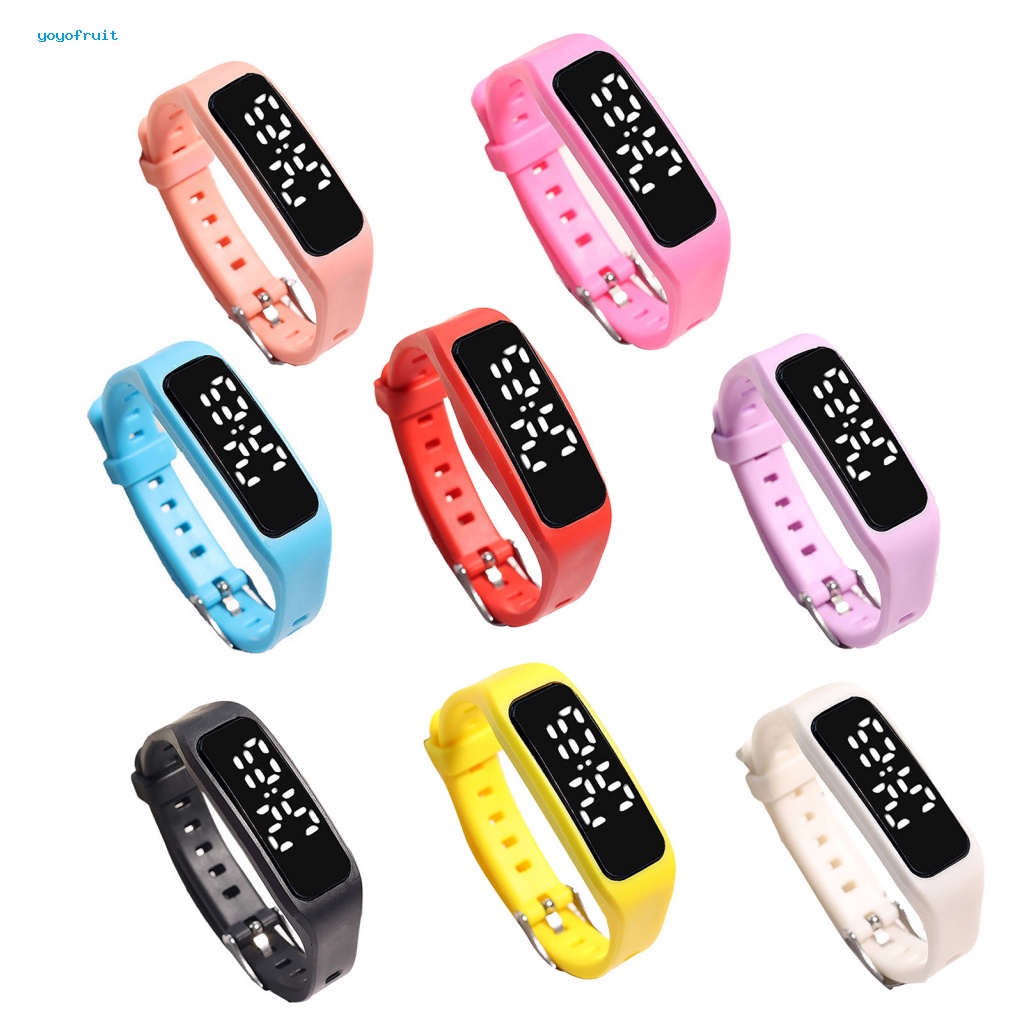 Đồng Hồ Đeo Tay Màn Hình LED Nhiều Màu Dễ Thương Cho Bé