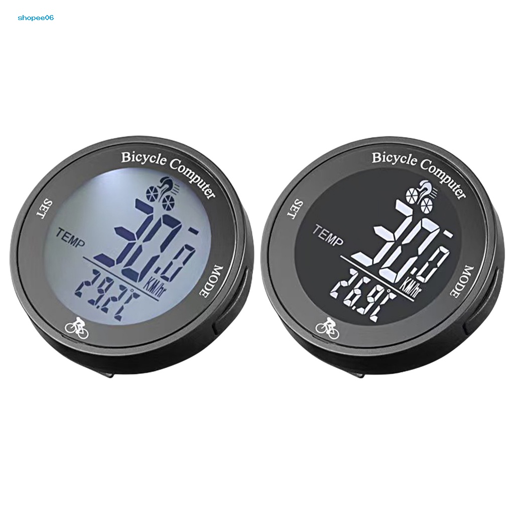 Đồng Hồ LED Không Dây Hình Tròn Hiển Thị Chữ Tiếng Anh Cho Xe Đạp