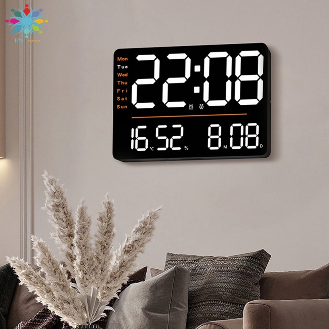 Đồng Hồ Báo Thức Điện Tử Có Đèn Led Hiển Thị Nhiệt Độ Và Độ Ẩm 12 / 24h
