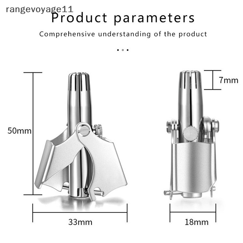 Máy Tỉa Lông Mũi Bằng Thép Không Gỉ Có Thể Giặt Kèm Cọ Tiện Dụng