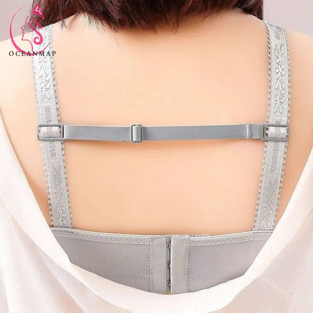 OCEANMAP Dây Nối Dài Áo Ngực Thể Thao Hai Dây Mỏng Mềm Điều Chỉnh Được Cho Nữ