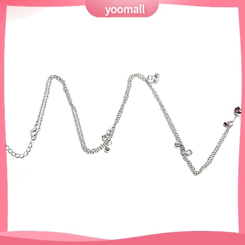 Khuyên Rốn Phối Dây Xích Đính Đá Cá Tính Cho Nữ