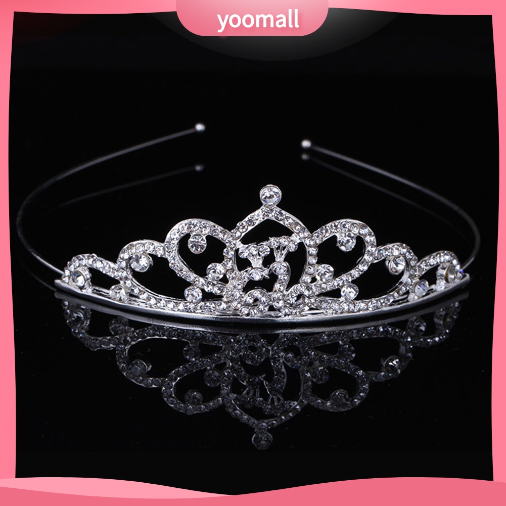 Cài Tóc Hình Vương Miện Đính Đá Xinh Xắn Cho Bé Gái