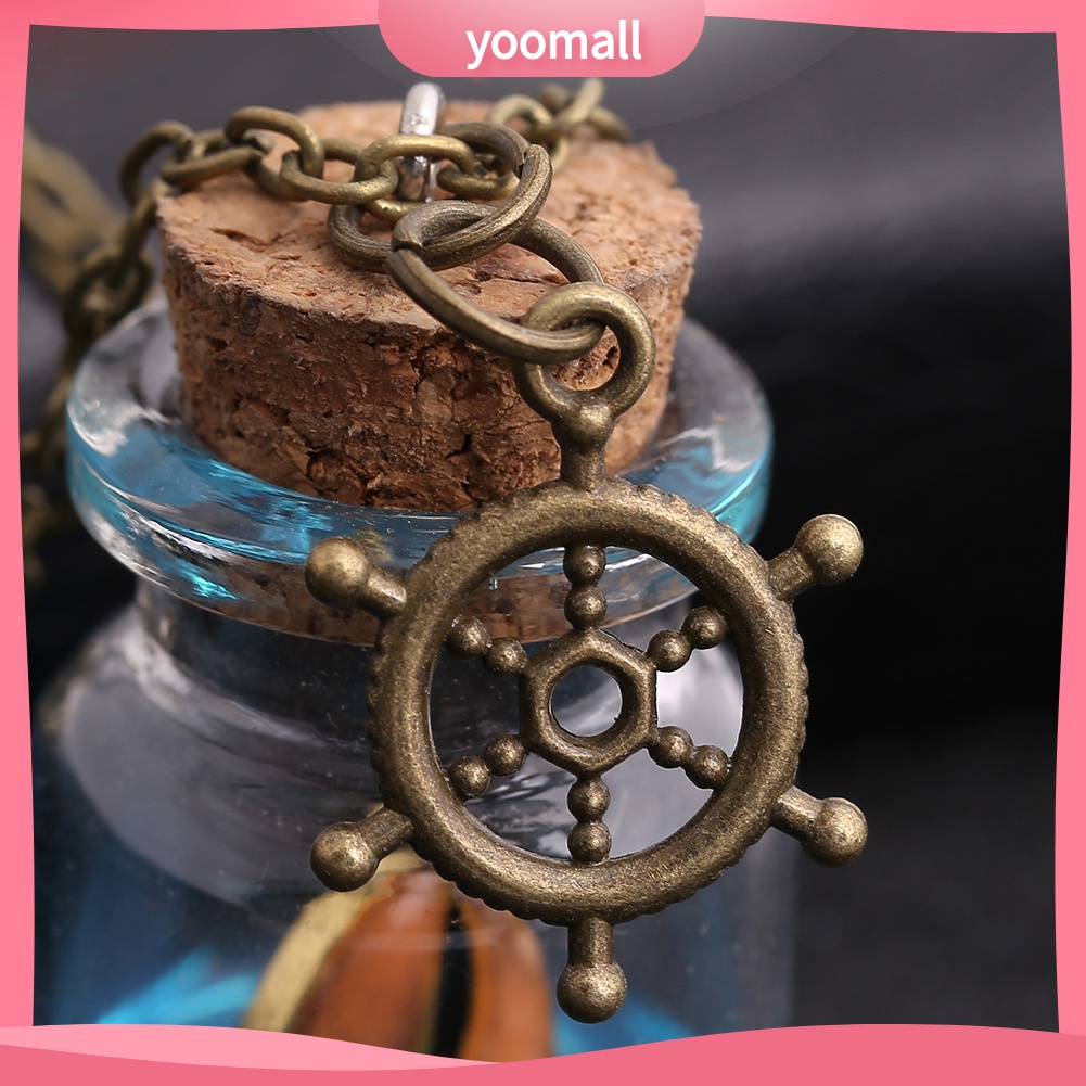 Vòng cổ Mặt Kính Hình Thuyền Buồm Dạ Quang Cho Nữ