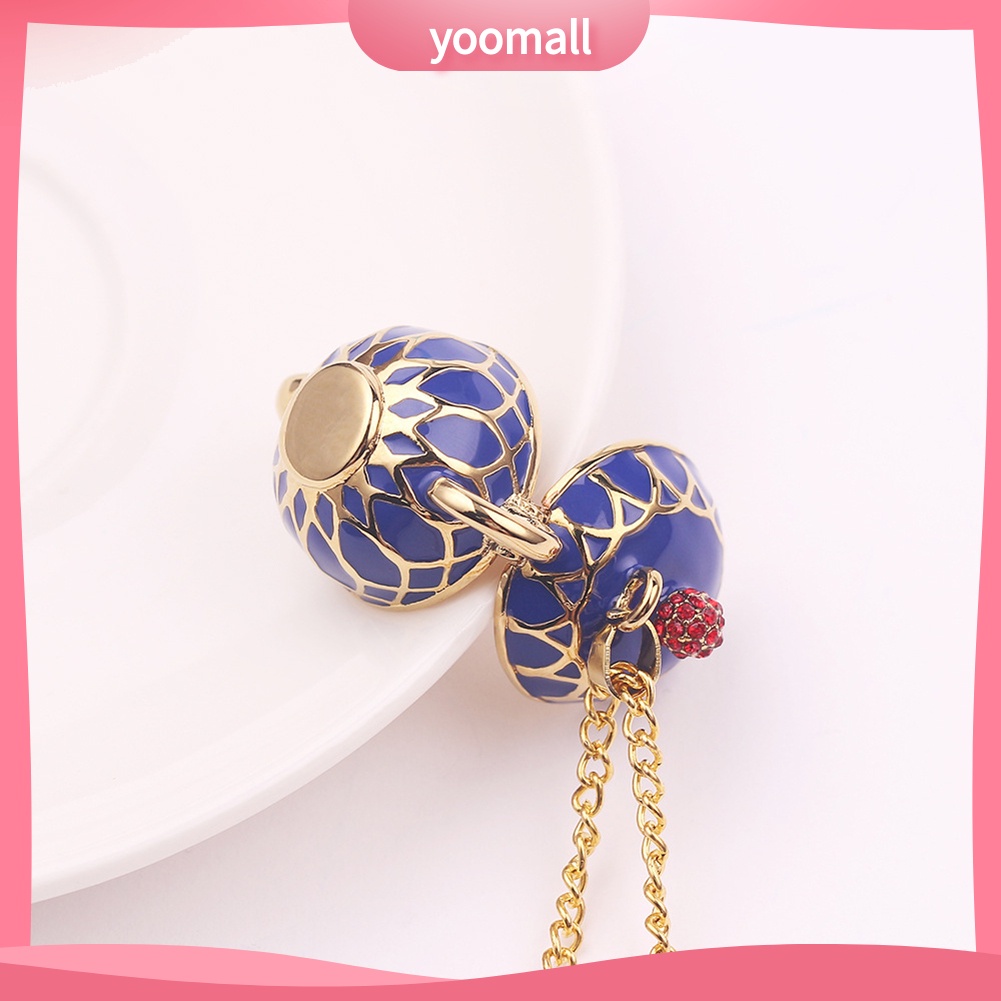 Vòng cổ Dài Mặt Hình Ấm Trà Đính Đá Thời Trang Dành Cho Nữ