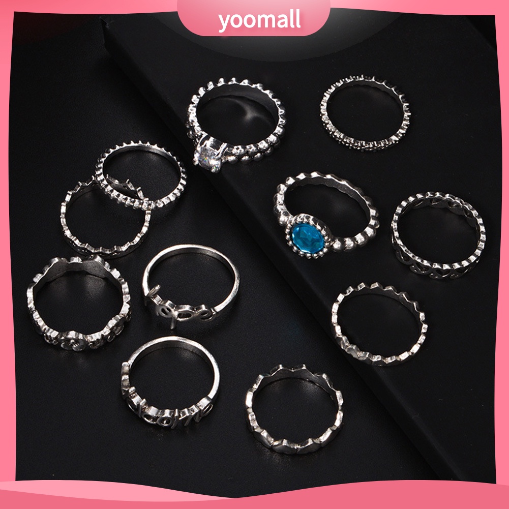 Set 11 Nhẫn Đeo Khớp Ngón Tay Thời Trang Nữ