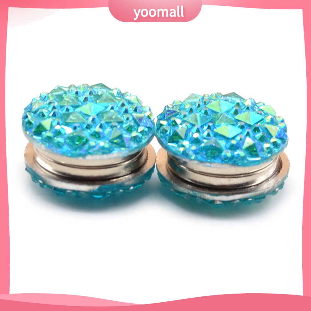 1 Cặp Trâm Cài Áo Đính Đá Tròn Phong Cách Đạo Hồi Thời Trang