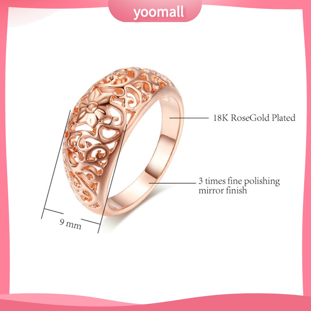 Nhẫn Đính Hôn Hình Hoa Thời Trang Cho Nữ