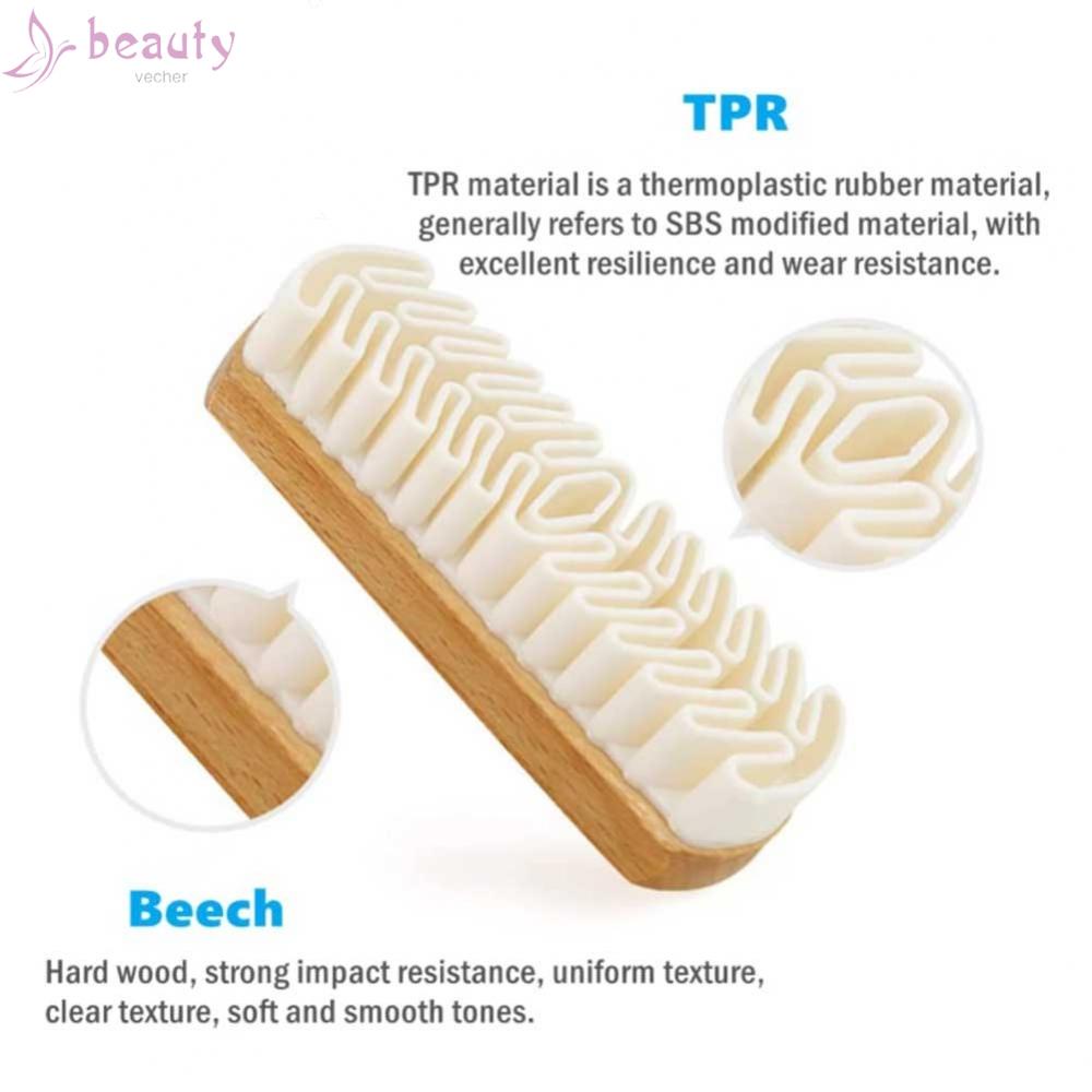 Set 1 / 2 Bàn Chải TPR Da Lộn Chuyên Dụng Cho Loại Bỏ Bụi Cho Giày