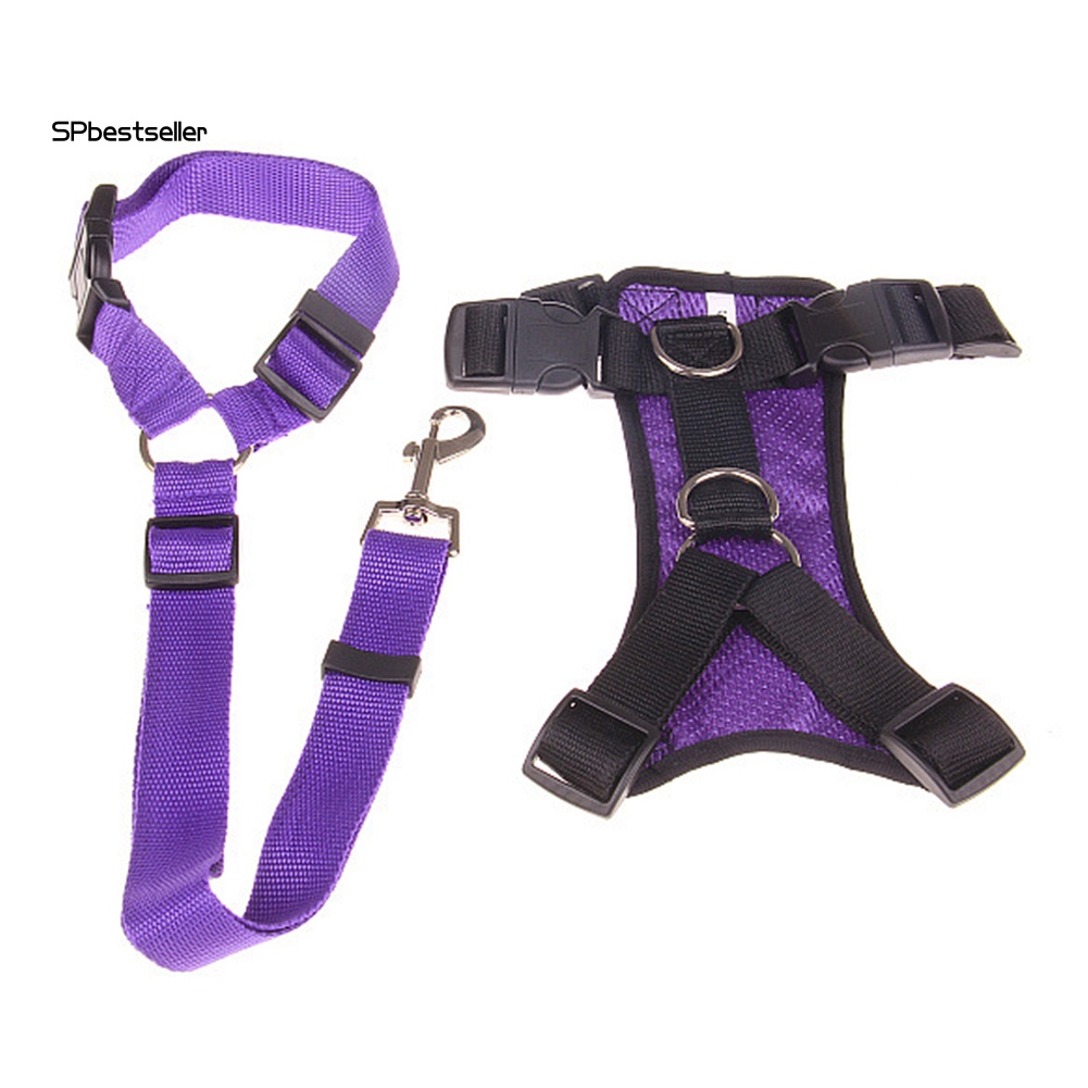 Đai Dắt Thú Cưng Đi Dạo Bằng Lưới Mềm Mại Tùy Chỉnh Kèm Dây Dắt Tiện