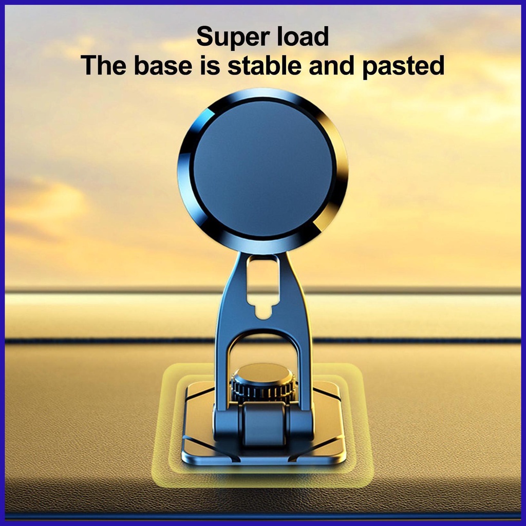 Giá Đỡ Điện Thoại Hít Nam Châm Có Thể Điều Chỉnh Góc 720 Độ Cho Xe Hơi