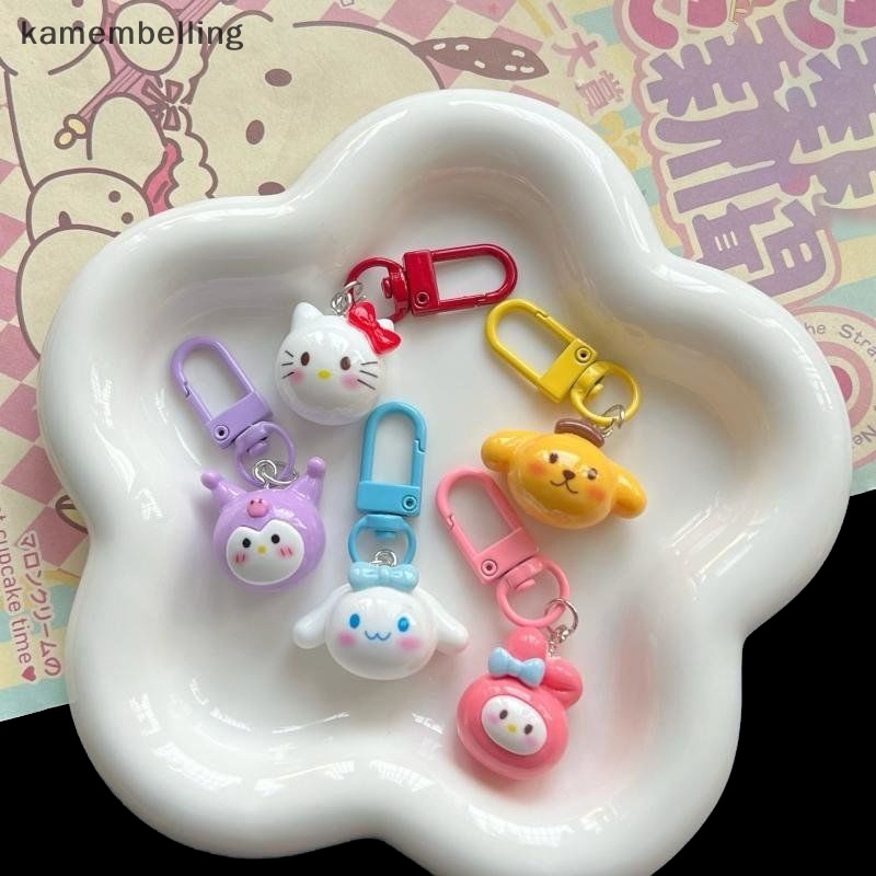 Kamembelling Móc Khóa Kitty Chubby Melody Hoạt Hình Màu Macaron Trang Trí Ba Lô Cho Bé Gái EN