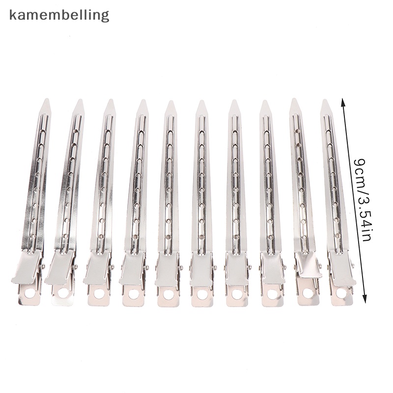 Set 10 Kẹp Tóc Tạo Kiểu DIY Bằng Kim Loại Chuyên Dụng Cho Salon Tóc