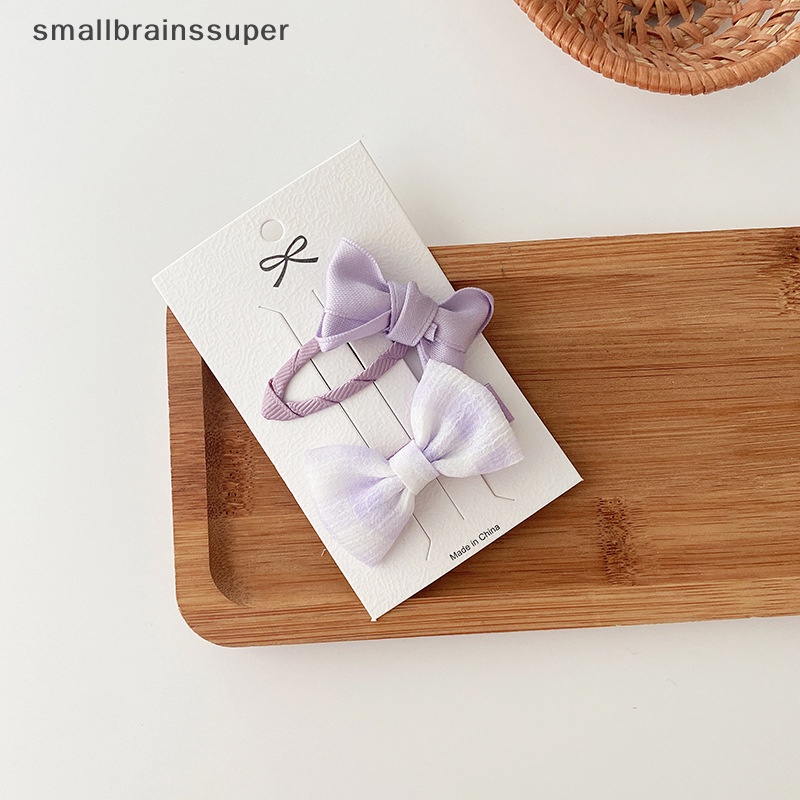 Set 2 Kẹp Tóc Nơ Xinh Xắn Dành Cho Bé Gái
