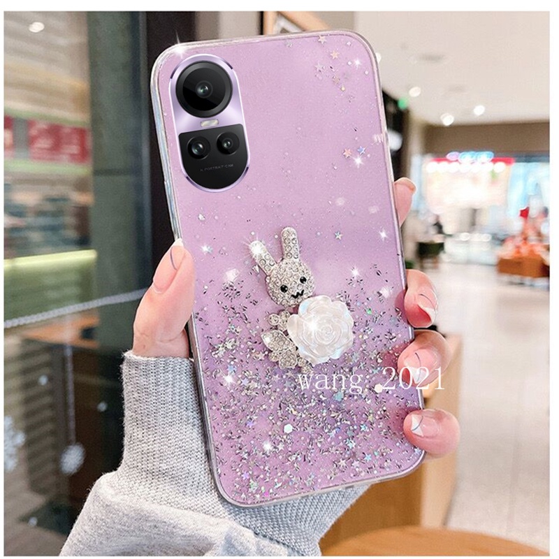 Ốp Điện Thoại Mềm Đính Đá Kim Tuyến Cho OPPO Reno10 Pro + Plus 5G Reno 10 Reno10Pro + OPPO A78 NFC 4G 2023