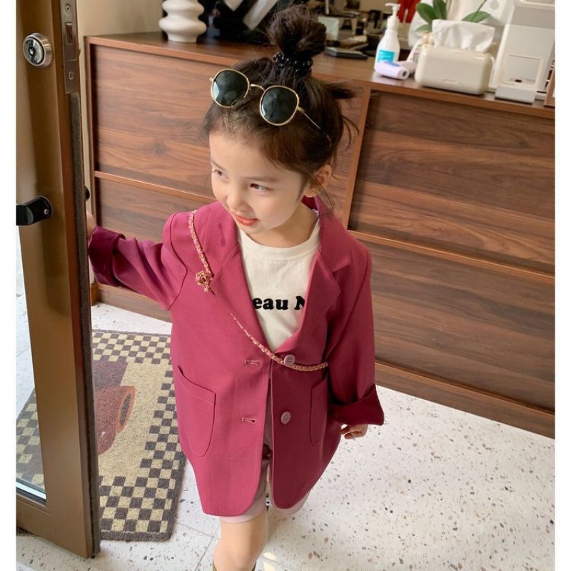 Áo Khoác Vest Kiểu Hàn Quốc Thời Trang Mùa Xuân 2023 Cho Bé Gái