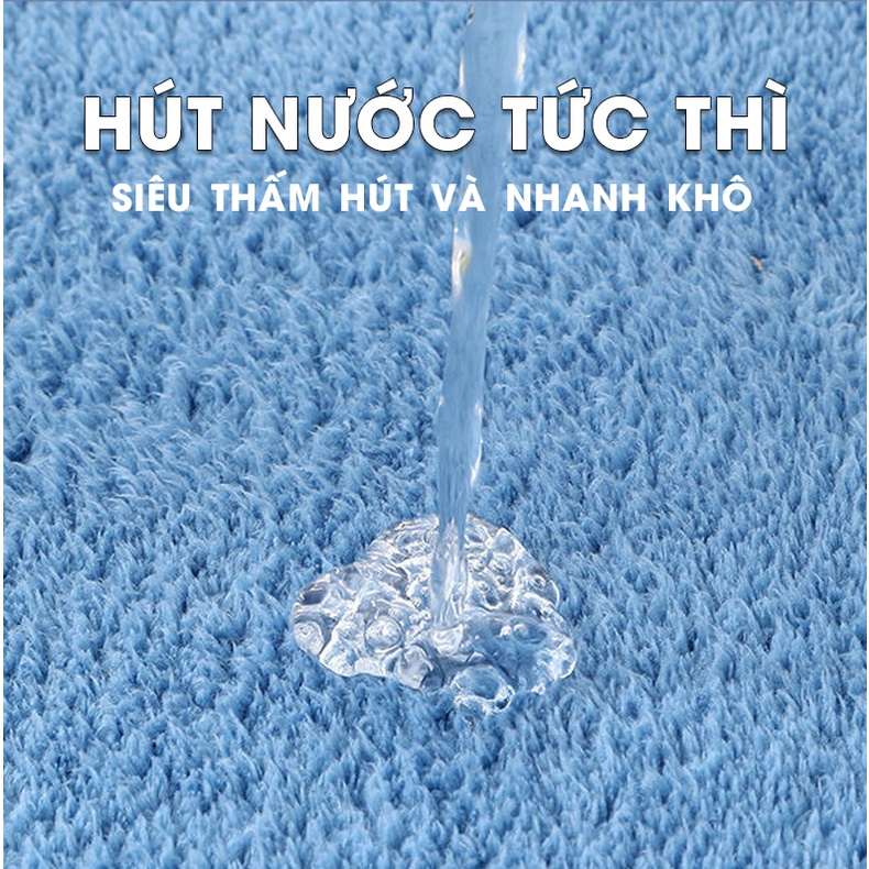COMBO 3 Thảm chùi chân lâu chân lông cashmere nhân tạo