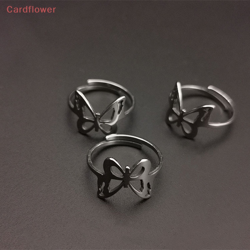 Nhẫn Hình Bướm Hình Học Tối Giản Có Thể Điều Chỉnh Kích Cỡ Cho Nữ