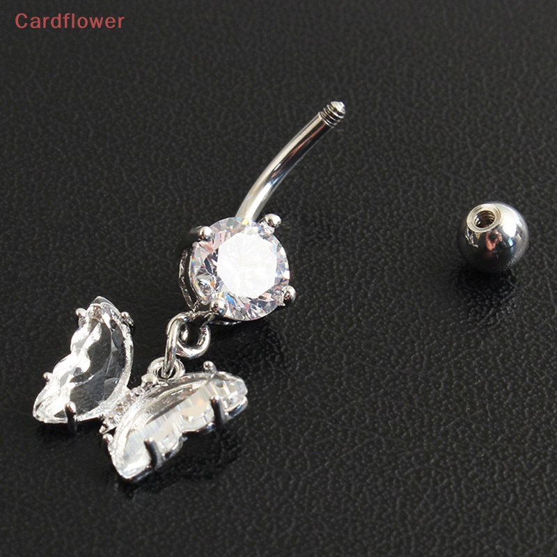 Khuyên Rốn Hình Bướm Đính Đá Zircon Thời Trang Mới Cho Nữ