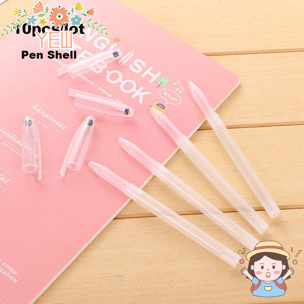 YEW Set 10 Vỏ Bọc Bút Mực Bằng Nhựa Kiểu Dáng Đơn Giản Mới