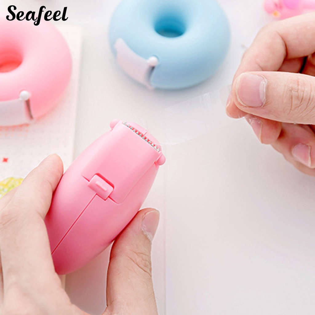 Khuôn Cắt Băng Keo Hình Bánh Donut Trái Tim Hoạt Hình Mini