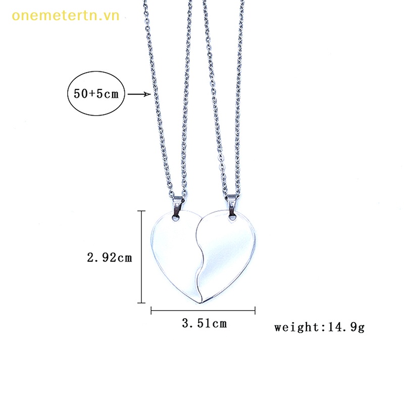 Vòng cổ Mặt Mảnh Ghép Trái Tim Thời Trang Dành Cho Cặp Đôi