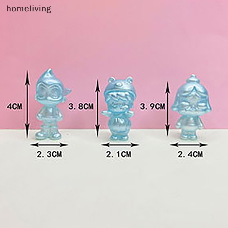 Set 2 Móc Khóa Búp Bê 3D Bằng Gỗ Phát Sáng Nhiều Màu Sắc DIY