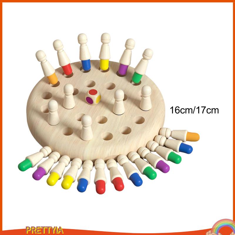 Bộ Trò Chơi Cờ Montessori Bằng Gỗ Rèn Luyện Trí Nhớ Màu Sắc Theo Phương Pháp Montessori