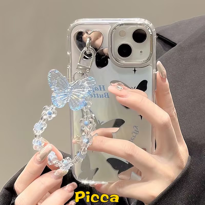 Ốp Điện Thoại Họa Tiết Hoa Bướm Hoạt Hình Cho IPhone 12 Pro Max 14 13 11 Pro Max 13Pro 14Pro Max