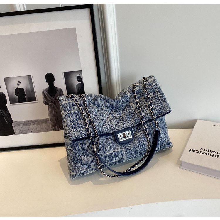 Túi Đeo Chéo Denim Họa Tiết Bông Tuyết Thời Trang 2023 Dành Cho Nữ