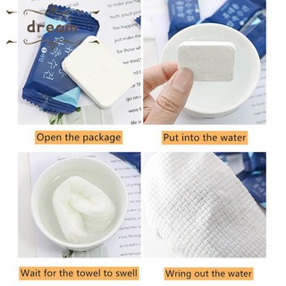 【DREAMLIFE】Compression Towel Bath Daiso Towel Convenient Disposable Folded Hand Tissue