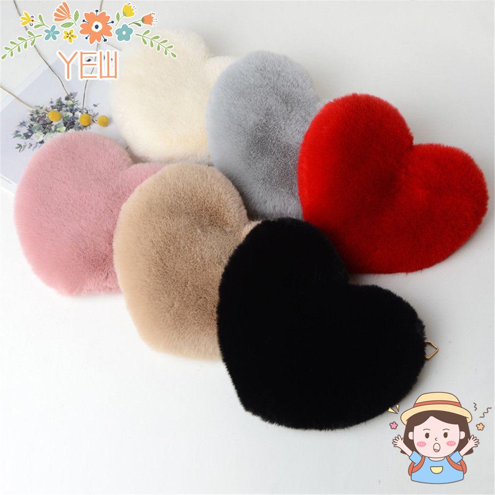 Túi Đeo Chéo Phủ Lông Nhân Tạo Mềm Mại Phối Dây Đeo Sợi Xích Thời