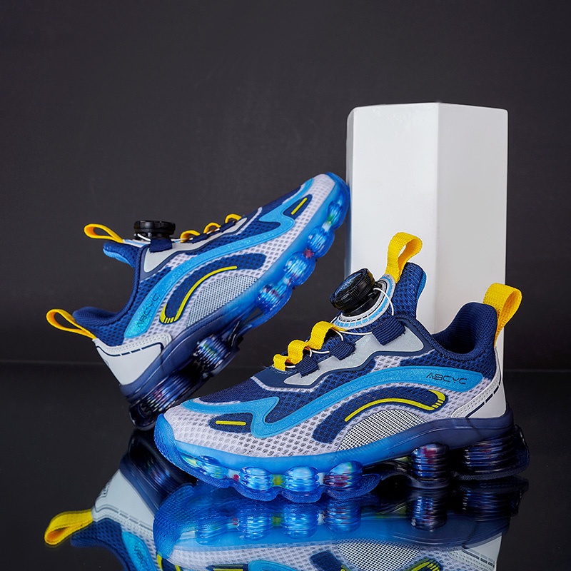 Giày Thể Thao Bằng Da Chất Lượng Cao Thoải Mái Màu Xanh Dương / Hồng / Xanh Lá Dành Cho Bé Trai Và Bé Gái