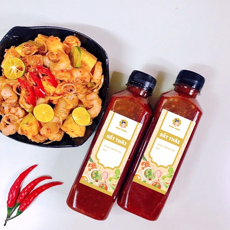 Sốt Thái Trộn Chân Gà, Tai Heo, Nước Chấm Hoa Quả