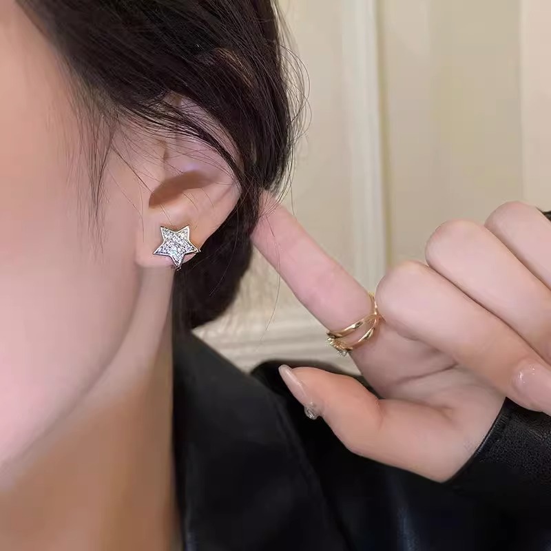 Bông Tai Ngôi Sao Lấp Lánh Thời Trang Dành Cho Nữ