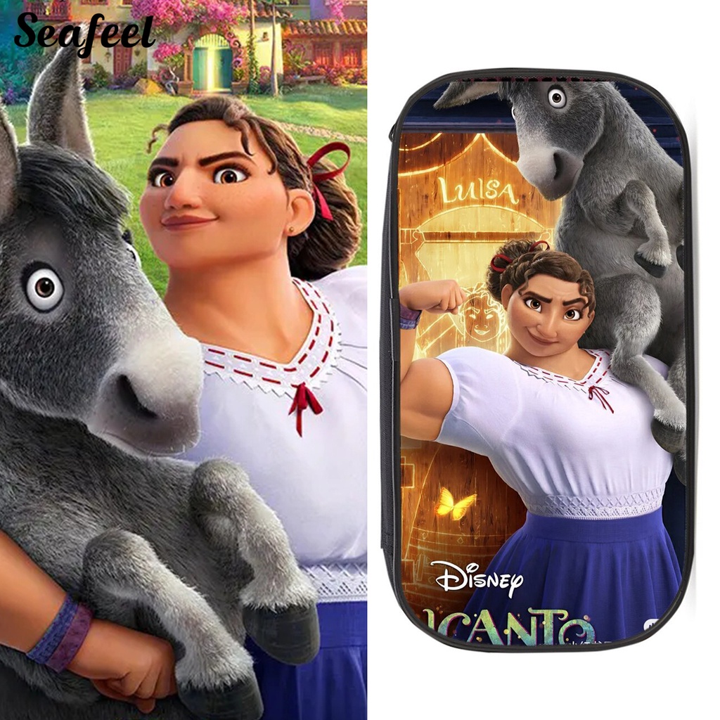 Túi Đựng Bút Bằng Vải Oxford Chống Bụi Họa Tiết Hoạt Hình Dễ Thương