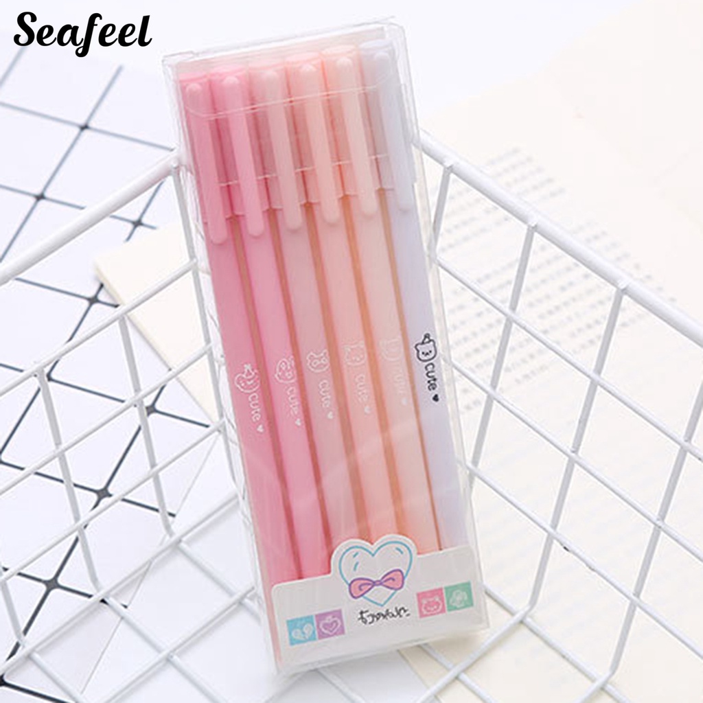 Set 6 Bút Bi Ngòi 0.5mm Có Thể Thay Thế Cho Văn Phòng