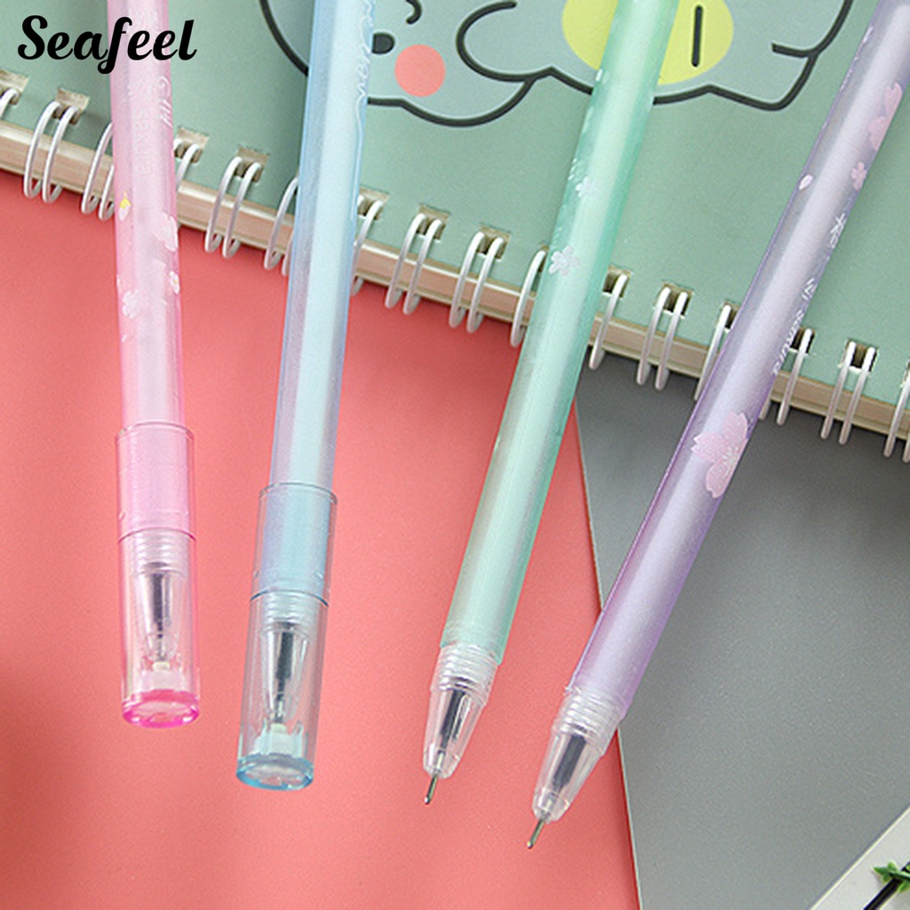 Set 10 Bút Bi Có Tay Cầm Siêu Nhẹ Chống Rò Rỉ Thiết Kế Dễ Thương Tiện Dụng Cho Gia Đình / Trường Học