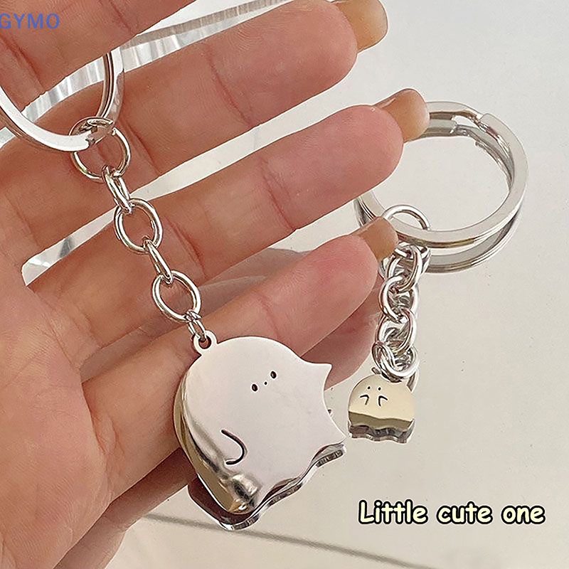 Móc Khóa Hình Ma Nhỏ Dễ Thương Thời Trang Cho Cặp Đôi