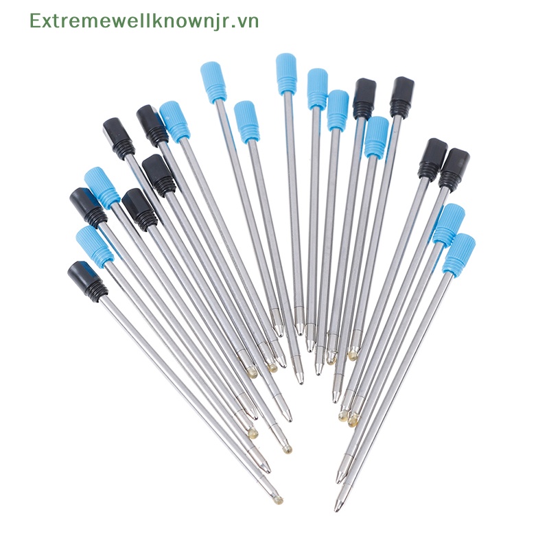 10 Ruột Bút Bi Thay Thế Màu Đen / Xanh 70mm Áo Khoác Phao Thời Trang Trẻ Trung Cá Tính