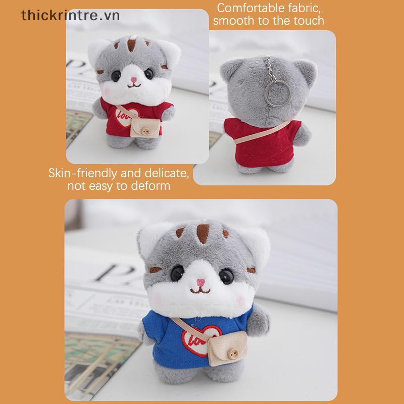 Móc Khóa Hình Mèo Nhồi Bông Đáng Yêu