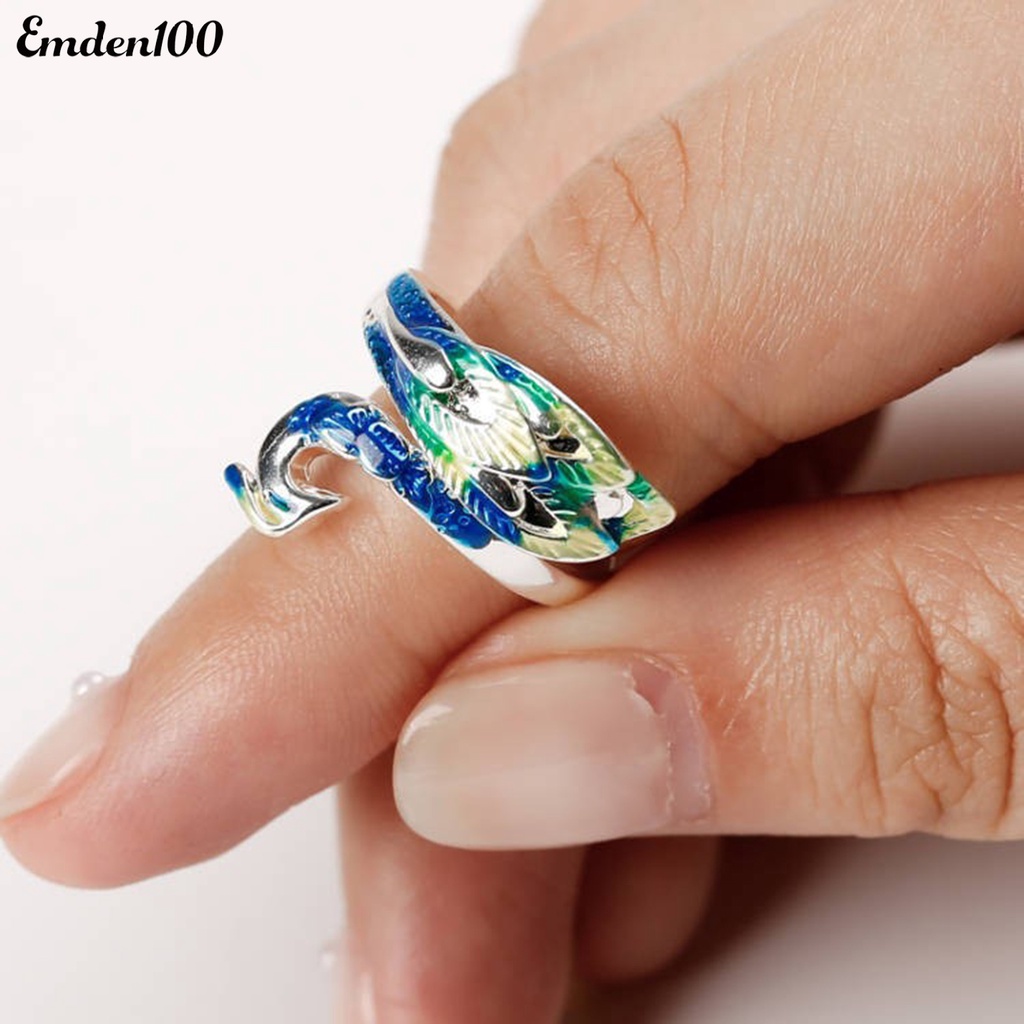 Vòng Tay Kèm Nhẫn Hình Chim Công Thời Trang